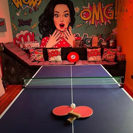 Arcade Room Jacuzzi, Arcade, Billard, Ping Pong